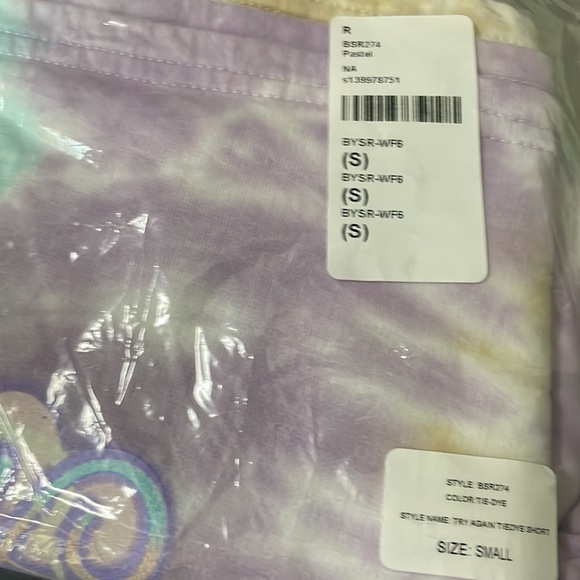 BY SAMI RYAN TRY AGAIN TIE DYE SHORTS TRENDY - Picture 3 of 4
